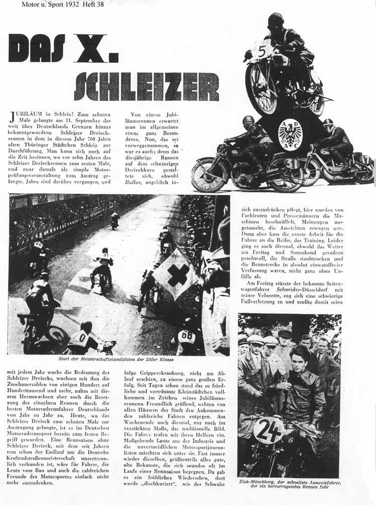 Schleizer Dreieck 1932